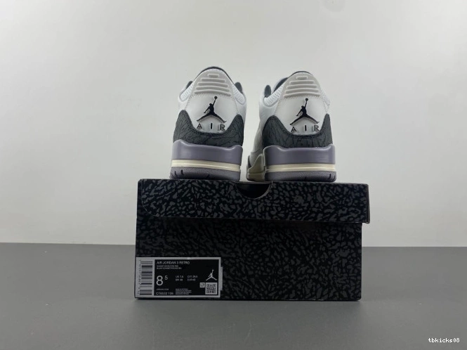 Reps TBkick Jordan 3 Air CT8532-106 Cement Grey 0811